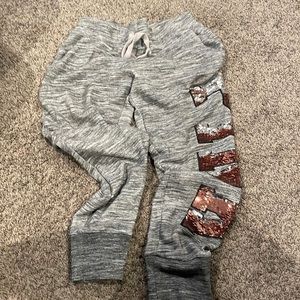 Pink joggers size medium